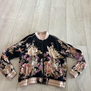 Spell & The Gypsy Collective's Blue Skies black bomber jacket - Size L